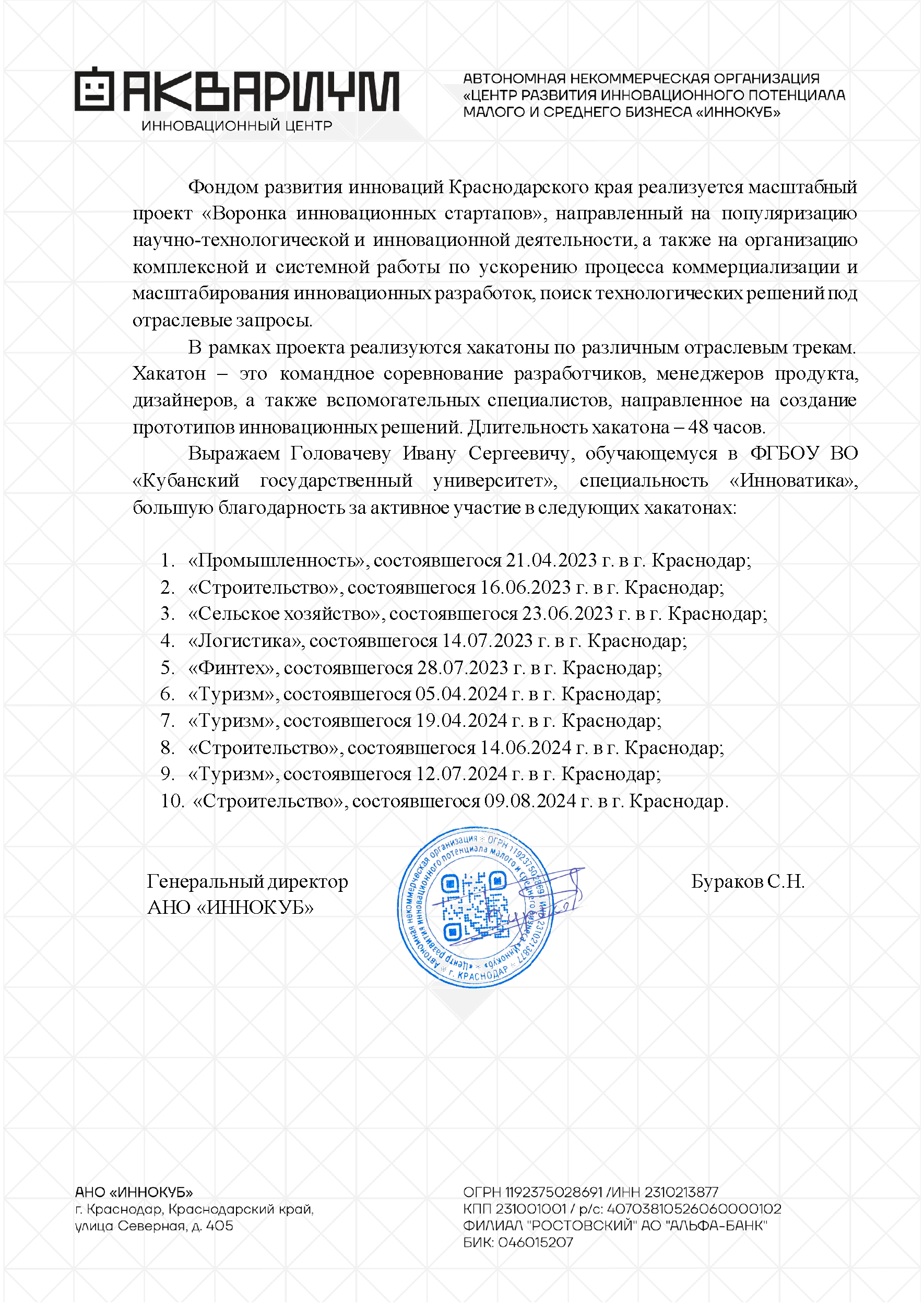 Грант Росмолодёжи 800 000 ₽